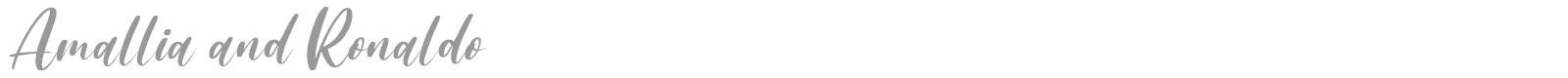 Amallia and Ronaldo font preview